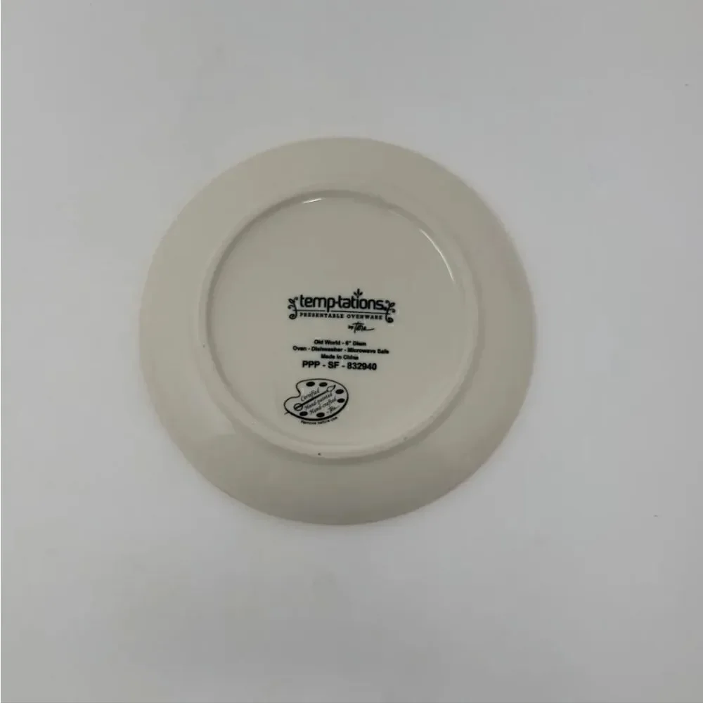Temptations Plates Bowl Mug by Tara Old World Orange Ovenware Set Of Five!